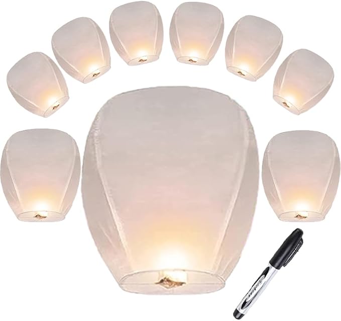 20 White Paper Lanterns Hang on a Wall, The Ceiling or Together to Coordinate - Image 3