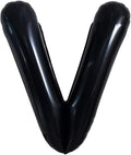 TONIFUL 40 Inch Large Black V Letter Balloons, Jumbo Helium Balloons by TONIFUL