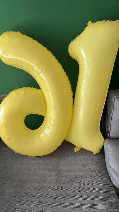 Yellow Number 2 Balloon 40 Inch, 2nd Birthday Party Decorations Men Women | - Image 2
