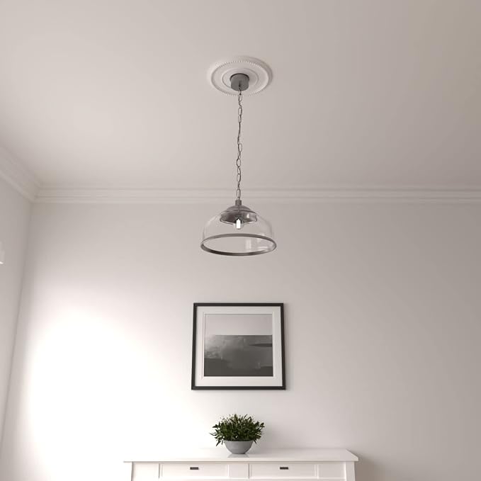 Ekena Millwork CM12BR Bradford Ceiling Medallion, 12 1/2"OD x 3 7/8"ID x 3/4"P - Image 8
