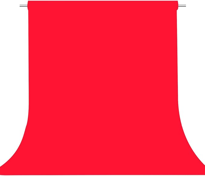 Red Photography Backdrop for Photoshoot, Fabric 10x20ft | Versatile Studio by TERSUM