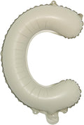 16 inch Cream Letter A to Z Alphabet Number 0-9 Foil Balloons Letter Birthday by RUIANSI