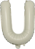 16 inch Cream Letter A to Z Alphabet Number 0-9 Foil Balloons Letter Birthday by RUIANSI