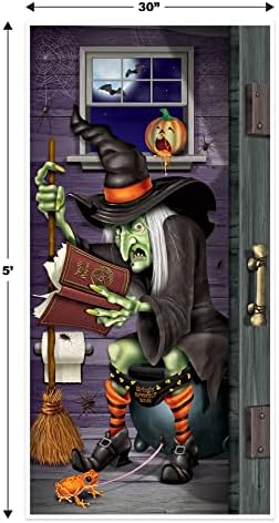 Witch Restroom Door Cover Party Accessory (1 count) (1/Pkg) - Image 2
