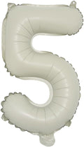 16 inch Cream Letter A to Z Alphabet Number 0-9 Foil Balloons Letter Birthday by RUIANSI