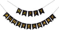 Happy Anniversary Banner Black Banner, Hanging Sign Garland by Unknown