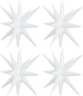 TONIFUL 4 Pcs Explosion Star Balloons White Foil Balloon Party Decorations | 22 by TONIFUL