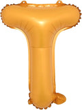 16" inch Single Orange Alphabet Letter Number Balloons Aluminum Hanging Foil by RUIANSI