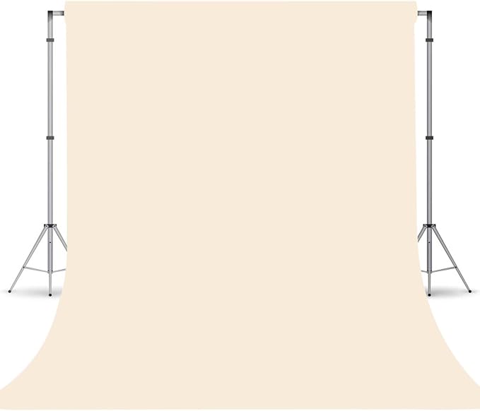 Cream Photography Backdrop for Photoshoot, Fabric 5x7ft | Versatile Studio by TERSUM