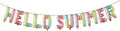 RUIANSI Hello Summer Rainbow 16Inch Metallic Mylar Balloons by RUIANSI