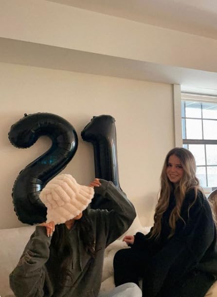 Black Number 1 Balloon 40 inch, Numbers 1 Birthday Balloons - Image 7