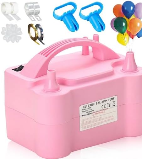 IZNEN Electric Balloon Pump Portable Dual Nozzle Blower Inflator 110V 600W by Unknown