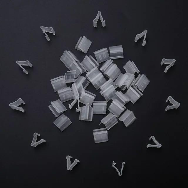 100 Pcs Transparent Balloon V-Shaped Clip Plastic V-Shaped Balloon Clip Wedding - Image 5