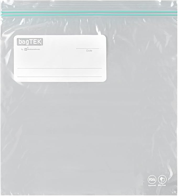 Restaurantware-Bag Tek 1 Gallon Storage Zip Bags, 1000 Disposable Zipper Pouch - Image 10