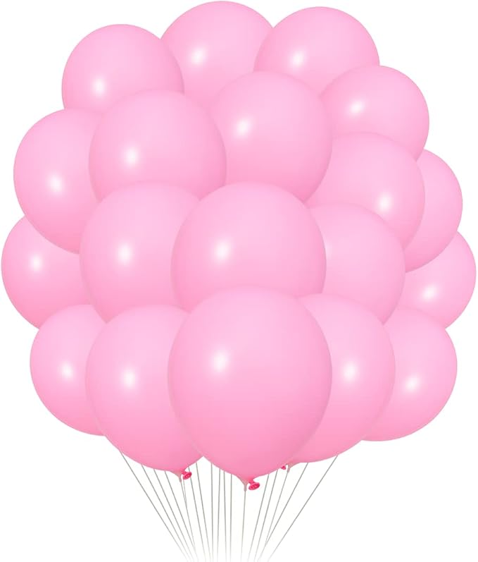 300 Pack Pink Balloons 12 inch Pink Latex Party Balloon Bulk by ZWZLIULIAN
