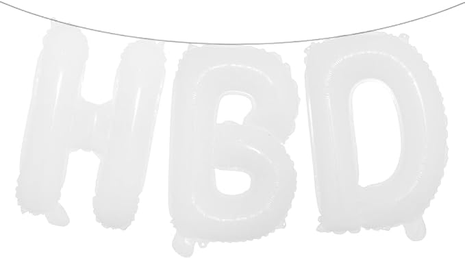 16 Inch HBD Balloons for Boho Birthday Party Decorations by RUIANSI