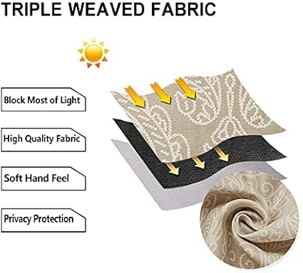 DWCN Ombre Blackout Curtains for Bedroom - Image 6