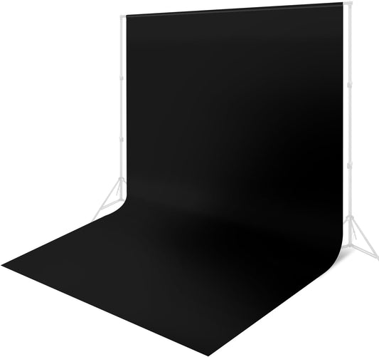 10 x 20 ft Backdrop Background Black Screen Black Backdrop for Photography Video Recording Picture Shooting high Density Polyester Fabric Pure Recording Parties Curtain
