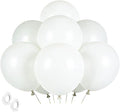 White Balloons Birthday Decorations 30 Pack 18 inch Round Wedding Ballons by BOMSI