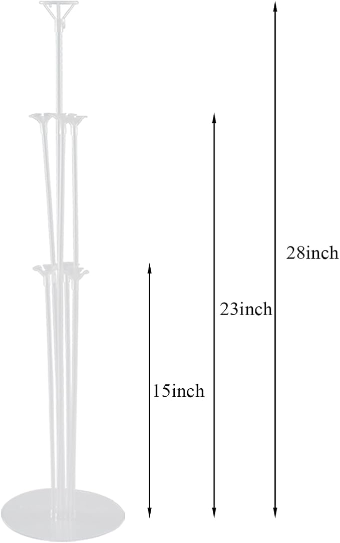 Jiesky 7 Sets 28 Inch Balloon Stand Kits, Balloon Sticks - Image 3