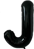 40 Inch Black Letter J Foil Balloon, Large Jumbo Mylar Helium Alphabet Balloon by Unknown