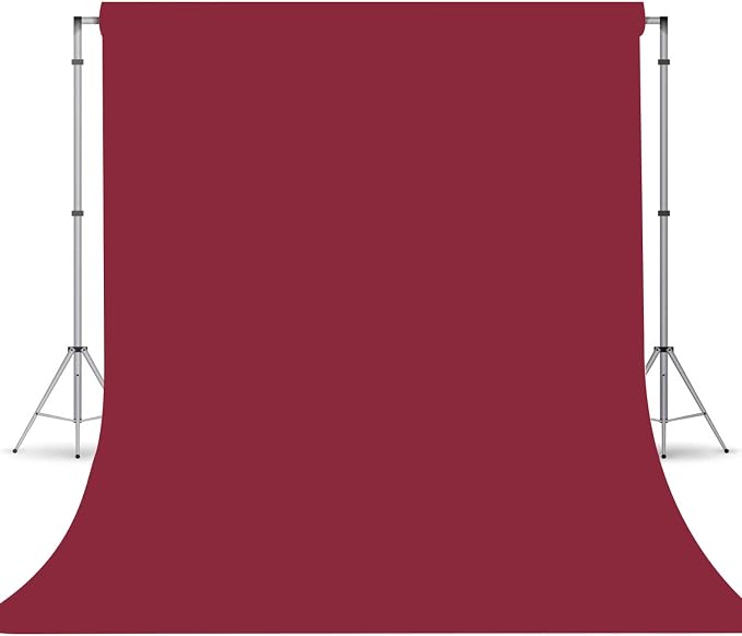 Burgundy Photography Backdrop for Photoshoot, Fabric 6x9ft | Versatile Studio by TERSUM
