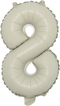 16 inch Cream Letter A to Z Alphabet Number 0-9 Foil Balloons Letter Birthday by RUIANSI