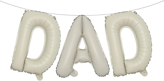 16 INCH DAD Multicolor optional Foil Letter Balloon 16" Happy Father's Day Best by RUIANSI