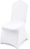 VEVOR 100 Pcs White Chair Covers Polyester Spandex Chair Cover Stretch by VEVOR