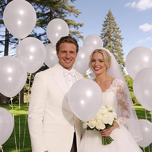 110pcs Pearl White Balloon 12 inch, Pearl white Latex Balloons - Image 5