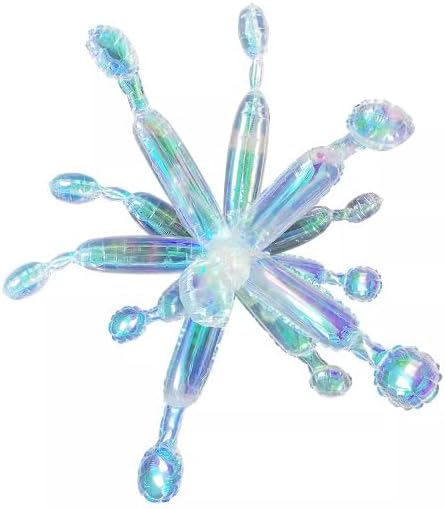 Iridescent Cone Spike Balloons Holographic Balloons Star Burst Sparkly Music - Image 3