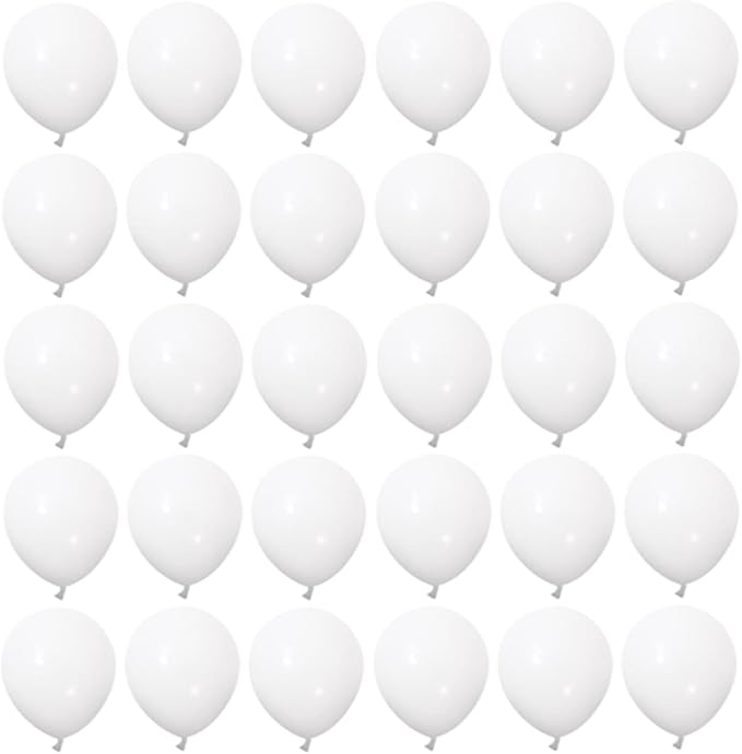 5 inch White Latex Balloons by YicUik