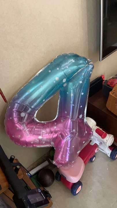 Starry Sky Number 7 Balloon 40 Inch, 7th Birthday Decorations Men Women | Foil - Image 3