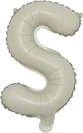 16 inch Cream Letter A to Z Alphabet Number 0-9 Foil Balloons Letter Birthday by RUIANSI