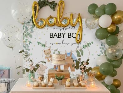 Mocsicka Sweet Baby Girl Princess Pink Greenery Backdrop - Image 6