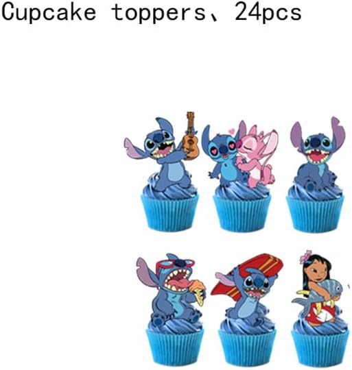 25PCS Cake Toppers Cupcake Toppers Cake Decorations Birthday Party Supplies - Image 3