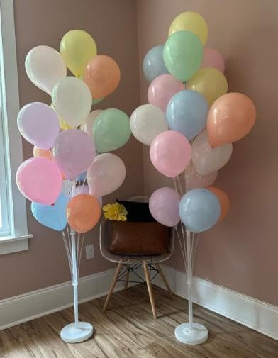 Leesoot 2 Sets 62inch Macarons Floor Balloon Column Kit Stand - Image 6