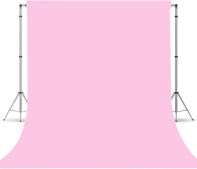 Pink Photography Backdrop for Photoshoot, Fabric 8x10ft | Versatile Studio by TERSUM