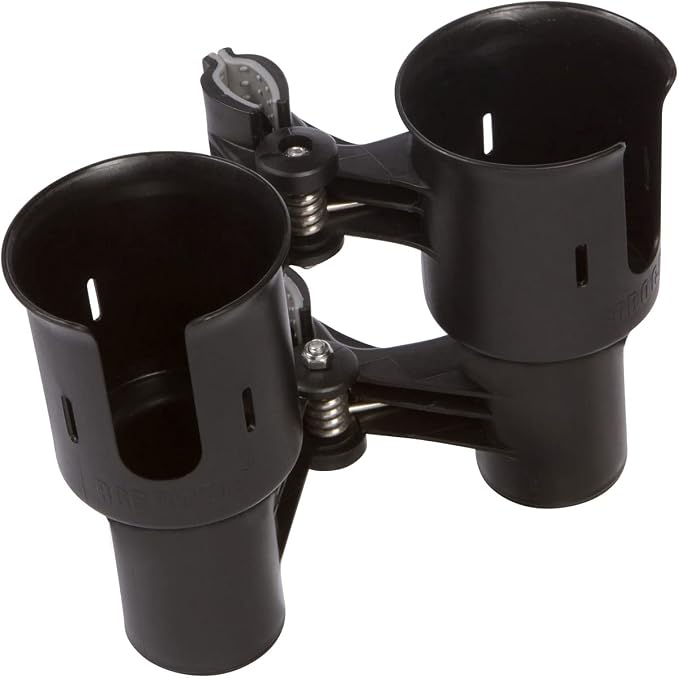 Patented Clamp On Boat Cup Holder |Multifunction Dual Drink Caddy - Image 3
