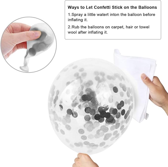 Navy Blue Balloons, 12 Inch White Balloons - Image 3