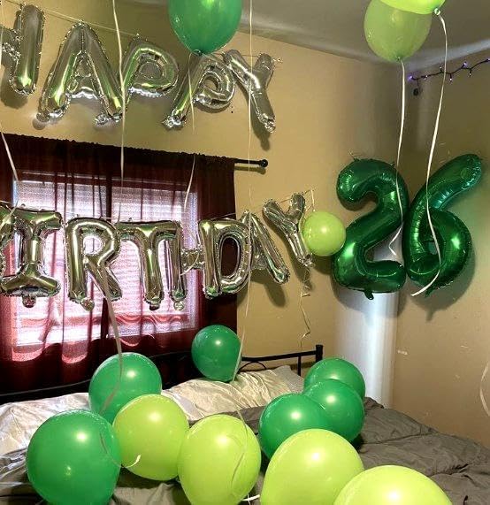 Green Number 9 Balloon 40 inch, Balloon numbers party supplies, deco photo shoot - Image 5