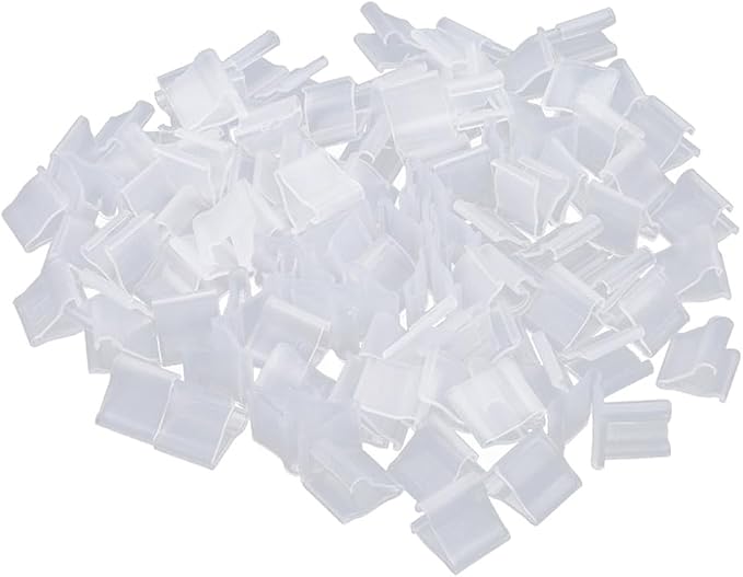 AKOAK 100 Pcs Useful "V" Shaped Balloon Seal Clip Transparent Balloon Button by AKOAK