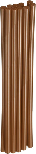 HARFINGTON 10pcs Hot Glue Sticks 0.28" Dia x 7.87" Long EVA Mini Hot Melt Adhesive Glue Stick for Hot Melt Gun Wood Plastic Glass Flowers Fabrics Foam, Brown