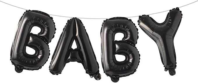 16 Inch Baby Letter Balloons Multicolor Foil Balloons BABY Balloons, Baby Shower by RUIANSI
