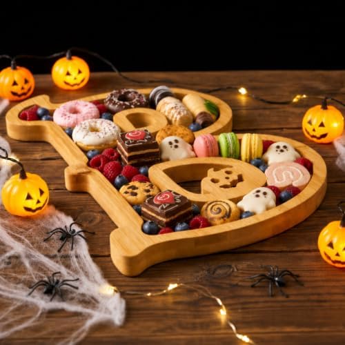 3‑Pack Halloween Charcuterie Board with 6 Halloween Cupcake Toppers - Image 6