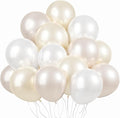 KBZVNAF Pearl White Latex Balloons Kit 60 Pack 12 inch | Pearl Sand White by KBZVNAF