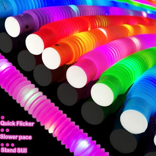 Halloween Light Up Party Favors for Kids 24PCS,Glow Stick Bracelet Necklace - Image 4