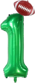 Football Balloons Birthday 1st Large Mylar Foil Football Balloons by Unknown