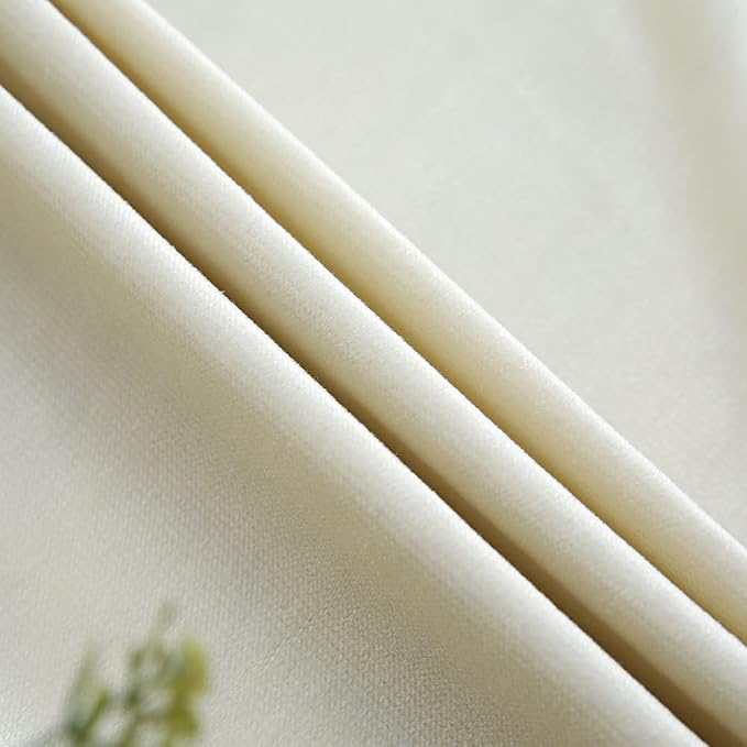 1pc Luxury Peony Embroidery Thermal Insulated Curtain Drape - Image 5