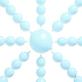 PartyWoo Baby Blue Linking Balloons 100pcs 6 Inch Blue Link Balloons | by PartyWoo